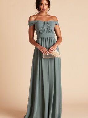 Birdy Grey Grace Dress Bridesmaid Gown - Chiffon Sea Glass